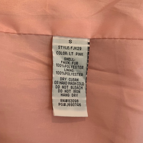 ❤️SOLD❤️ Ci Sono Light Pink Hooded Fuzzy Coat - Picture 5 of 6